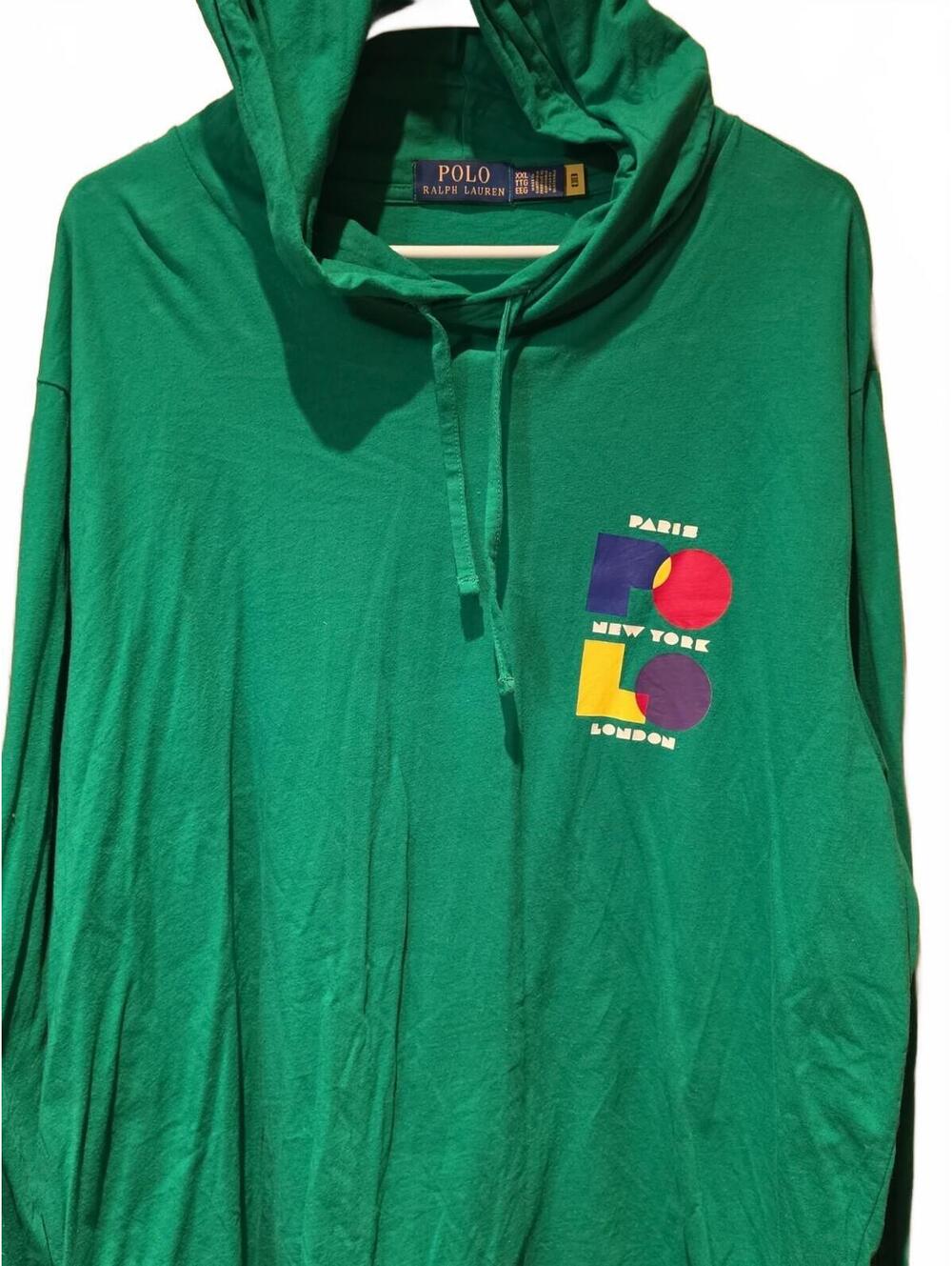 Polo Ralph Lauren Hoodie Sweatshirt Paris New York London Long Sleeve Mens XXL
